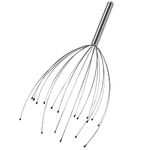 JJA Head Massager Portable, 1 Pcs Hand Held Scalp Scratcher with 12 Thermo-Plastic Prongs Tips, Scalp Massager Relaxation, Hair Growth Stimulation – Stress Relief Tool