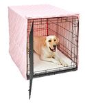 New World Dog Crate Cover Featuring Teflon Fabric Protector, Dog Crate Cover Fits All New World and MidWest Homes for Pets 106.68 cm Long (42-Inch) Dog Crates, Pink Designer Pattern, BCVR-42PKT