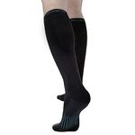 Copper Fit ICE Menthol Infused Compression Socks, Black, Large/X-Large