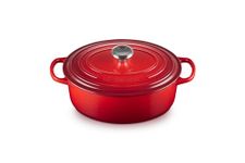 Le Creuset Enameled Cast Iron Signature Oval Dutch Oven, 2.75 qt., Cerise