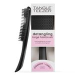 Tangle Teezer Ultimate Detangler Hairbrush for Wet & Dry Hair, Eliminates Knots & Reduces Breakage for Long, Thick, & Curly Hair Types, Large, Black Gloss