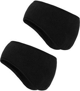 Boao 2 Pieces Ear Warmer Headbands Fleece Winter ear muffs for Adult Winter Using