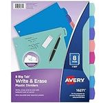 Avery Durable Plastic 8-Tab Write &