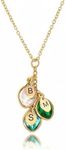 Christmas Gift for Grandma Necklace, Initial Necklaces for Women Personalized Jewelry for Women Birthstone Necklace, Grandkids Name Gifts for Mom Necklace Family, Unique – BSON-L-D