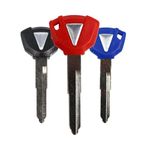 Blank Blade Uncut Key Motorcycle Key Uncut Replacement for Kawa-saki Z400 Z900 Z750 Z1000 2017-2020 Ninja ZX-6R ZX-7R ZX-9R ZX-10R ZX-12R ZX-14R (Pack of 3)