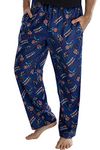 INTIMO Marvel Men's Captain America Retro Allover Print Loungewear Pajama Pants (Small) Blue