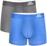 JustWears Everyday & Active Mens Trunks, 2 Pack | Breathable Anti-Chafe Underwear with Moisture-Wicking MicroModal Air Cool Fabric & PouchTech™ Support | Seamless Boxers for Men | Pants Gift