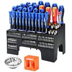 Screwdriver Set, 118-Piece Magnetic Screwdriver Set with Plastic Racking, SORAKO Precision Screwdriver Kit for Home Repair, Improvement, DIY Craft, Men Tools Gift, Screw Driver Set