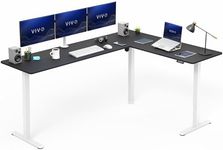 VIVO Corner Standing Desk, 84 x 63 
