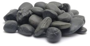 Marina Decorative Aquarium Gravel Natural Beach Pebble, 12 - 18 mm, 2 Kg, Black