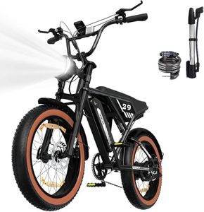RCB 20" Vélo électrique, VTT Électrique Adulte, Batterie Amovible 48V15Ah,Moteur 250Wh, Ville E-Bike avec 7 Vitesses, Autonomie 35-90 km