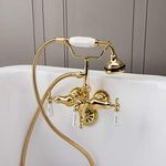 Vintage Tub & Bath Clawfoot Tub Wall Mount Downspout Faucet with Handshower