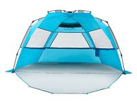 Pacific Breeze Easy Setup Beach Tent Deluxe XL (XL with Extendable Floor)