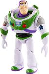 Disney Pixar Toy Story 4 True Talkers Buzz Lightyear Figure, 7 in / 17.78 cm-Tall Posable, Talking Character Figure with Authentic Movie-Inspired Look and 15+ Phrases, Gift for Kids 3 Years and Older