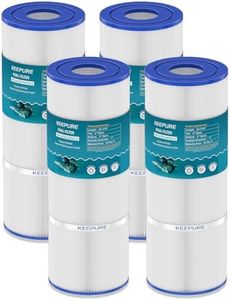 KEEPURE CCP320 Pool Filter Cartridges Compatible with PCC80, C-7470, PCC80-PAK4, FC-1976, Clean&Clear Plus 320, R173573, 178580, 817-0081, 4 x 80 sq.ft, 4Pack