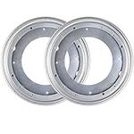 Fasmov 12-inch Lazy Susan 5/16 Thick Turntable Bearings 6 Rubber Pads, Pack of 2