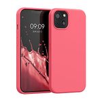 kwmobile Case Compatible with Apple iPhone 13 Case - TPU Silicone Phone Cover with Soft Finish - Neon Coral