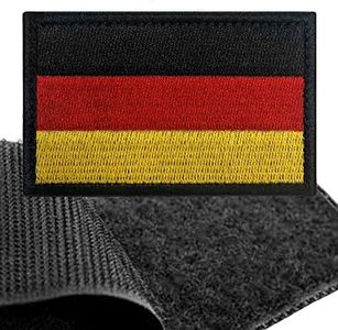 Patch Allemagne - 8 x 5 cm - Ecusson Drapeau Militaire Garçons et Filles, Drapeau Allemagne, Motif en Crochet et Boucle, Patch Brodé Vetement, Ecusson à Coudre Pays
