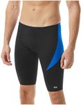 TYR Men's Durafast Elite Curve Splice Jammer Swimsuit Black/Blue