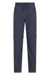 Mountain Warehouse Explorer Womens Zip-Off Trousers - Lightweight, Convertible Bottoms with Lots of Pockets - for Spring Summer, Walking, Hiking, Outdoors Navy Women's Size 16