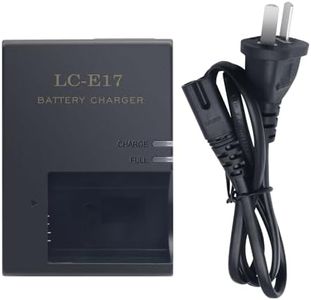 LP-E17 Charger for Canon LC-E17 LC-E17C Battery for Canon EOS Rebel T7i T6i T6s SL3 SL2 77D 9000D 8000D 800D 850D 760D 750D 200D M6 M6 Mark II M5 M3 Kiss X8i RP R10 Digital SLR Cameras
