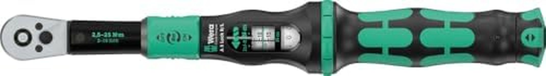 Wera 05075693001 Click-Torque Lock A 5 R/L Drehmomentschlüssel, einstellbar, Torque Lock Funktion, Durchsteckvierkant (1/4"), Rechts-/Linksanzug, 2,5-25 Nm, 1/4" x 2,5-25 Nm