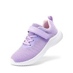 Dream Pairs Boys Girls Shoes Kids EZ-Ons Breathable Tennis Running Athletic Sport Sneakers,Size 6 Big Kid,Light Purple,KRIDER-1