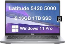 Dell Latitude 5420 Business Laptop (14" FHD Display, Intel Core i5-1135G7, 16GB RAM, 1TB SSD) Backlit, Webcam, Ethernet Port, Wi-Fi, Thunderbolt 4, Long Battery Life, Latitude 3000, Win 11 Pro, Gray