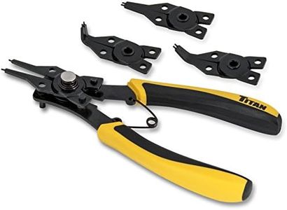 Titan 18402 4-In-1 Combination Internal/External Snap Ring Plier Set