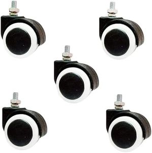Denish Office Chair Wheel Heavy Duty Castor Thread/Scrrew Type Revolving Chair Wheels - Wheels Set of 5 pics