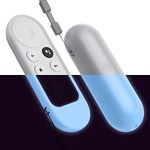 elago GR Silicone Case Compatible with Chromecast with Google TV Voice Remote Case - Premium Silicone, Strap Included (Nightglow Blue)