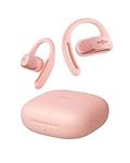 SHOKZ OpenFit Air Open-Ear Headphones, True Wireless Bluetooth Earphones with Microphone, Earbuds with Air Earhook, Fast Charging, 28h Playtime, IP54 Waterproof for Workout - Pink