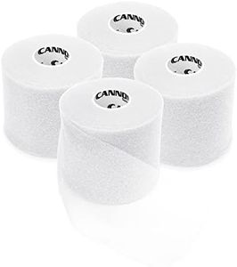 Cannon Sports Pre-Wrap 4-Pack 30 Yards Each Roll 4 Rolls Athletic Tape Wraps (White)