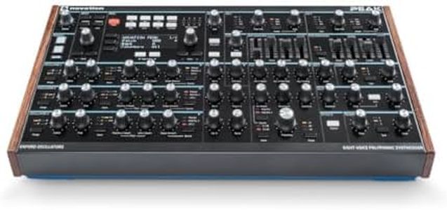 Novation Peak 8-Voice Desktop Polyphonic Synthesiser with 2 LFOs per voice, 16-slot modulation matrix, 3 analogue distortion points, and digital effects