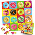 SYNARRY 100 Piece Wooden Puzzles for Kids Ages 4-8, Donuts Jigsaw Puzzle for Kids Ages 4-6 8-10 Teens, Preschool Educational Puzzles for 4 5 6 7 8 9 Years Old Boys Girls Children, Beautiful Toys Gifts