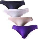 WINDAY Men Briefs Breathable Ice Silk Triangle Bikinis and Briefs N04