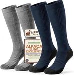 kelvna Alpaca Compression Socks for Men & Women, 15-20 mmhg for Flying