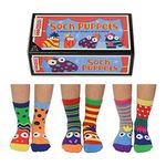 United Oddsocks - Pack of 6 Mix & Match Kids Socks, Novelty Socks for Kids 4-6 years old, Size UK 9-12 (EU 27-30) (UK, Age, One Size, Sock Puppets)