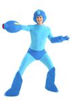 Adult Megaman Costume Medium Blue