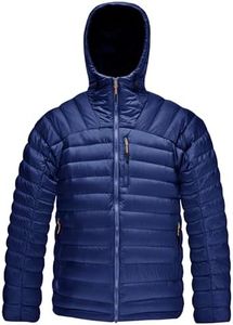 HARD LAND Veste à Capuche à Capuche pour Homme Manteau De Survêtement d'hiver Léger (XL, Bleu Royal)
