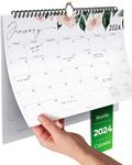 Wall Calendar 2024 UK - 2024 Calendar Month to View - Seasonal Flowers - Family Calendar 2024-2024 Wall Calendar for Easy & Efficient Planning - Calendar 2024 UK Family Planner for 2023-2024