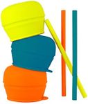 Boon SNUG Straw, Blue/Orange/Green