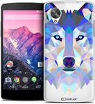 LG Nexus 5 Case, Ultra Slim Polygon Animal Wolf Design