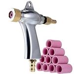 Sand Blaster Gun, Sandblasting Sandblaster Gun Kit for Sandblast Blast Cabinet with 10Pcs Ceramic Nozzles