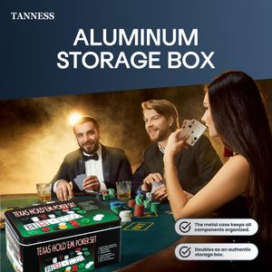 Tanness 200-Piece Poker Set – Casino Chips, Cards & Case