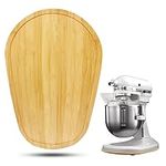 Bamboo Mixer Slider Compatible with Kitchen aid Bowl Lift 5-8 Qt Stand Mixer - Kitchen Countertop Storage Mover Sliding Caddy for Kitchen Aid 5-8 Qt Mixer, Mixer Appliance Moving Tray