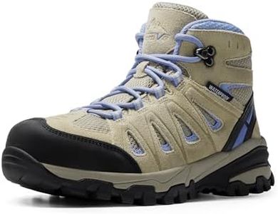 NORTIV 8 Women's Waterproof Hiking Boots Outdoor Trekking Camping Trail Hiking Boots Size 9.5 M US SNHB211W, BEIGE/PURPLE