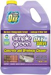 Simple Green Oxy Solve Concrete and Driveway Pressure Washer Cleaner - Removes Stains from Mold, Mildew and Oil on Garage Floors, Sidewalks, Walkways & Driveways - Concentrate 1 Gal.