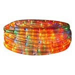 The Christmas Workshop 74870 25m Multi-Coloured Rope Lights With Speed Control Unit / Indoor & Outdoor Christmas Lights / Christmas, Weddings & Gardens