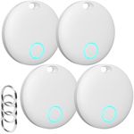 Air Tags-4 Pack GPS Tracker, Key Finder Bluetooth Luggage Tracker with Keychain, Works with Apple Find My (iOS Only), Item Locator for Key, Wallet, Suitcase, Bags, IP67 Waterproof, Battery Include